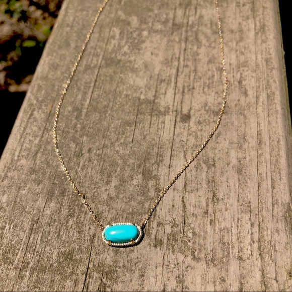 (3/$15 sale) petite turquoise boutique necklace - Picture 2 of 8